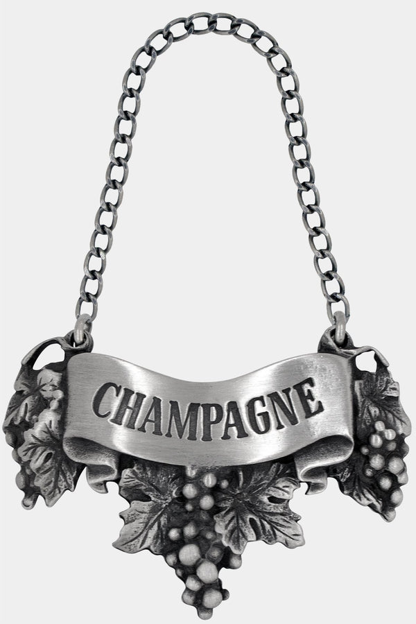 Champagne Liquor Label with Chain