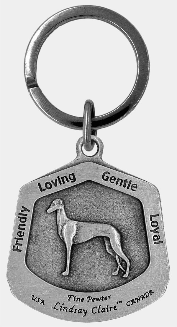 Greyhound Dog Key Chain