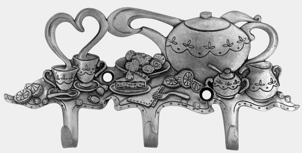 Teapot Design Triple Wall Hook