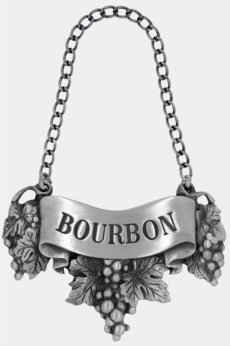 Bourbon Liquor Label with chain