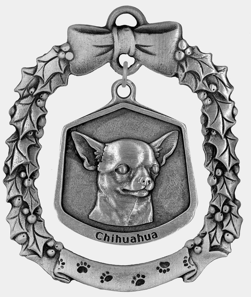 Chihuahua dog Christmas ornament