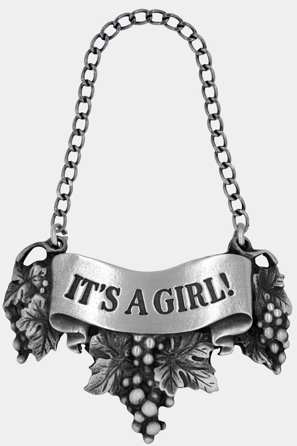 It's a girl Liquor Label with chain