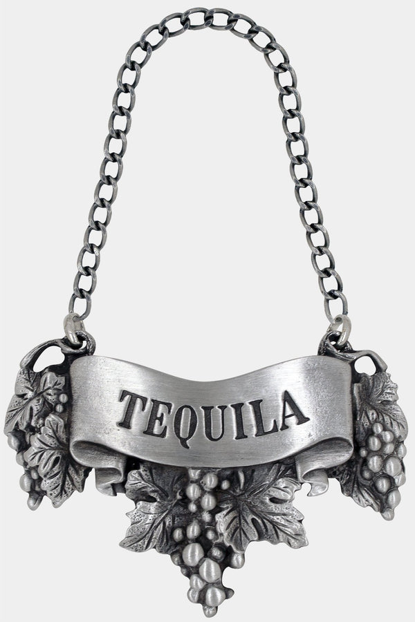 Tequila Liquor Label with chain