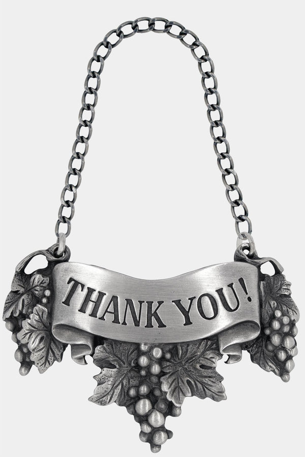 Thank you! Liquor Label with chain