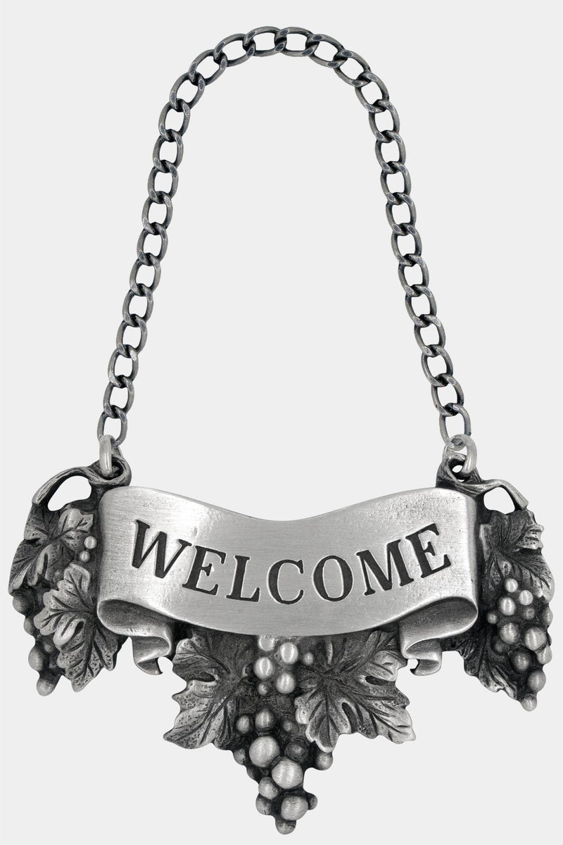 Welcome Liquor Label with chain