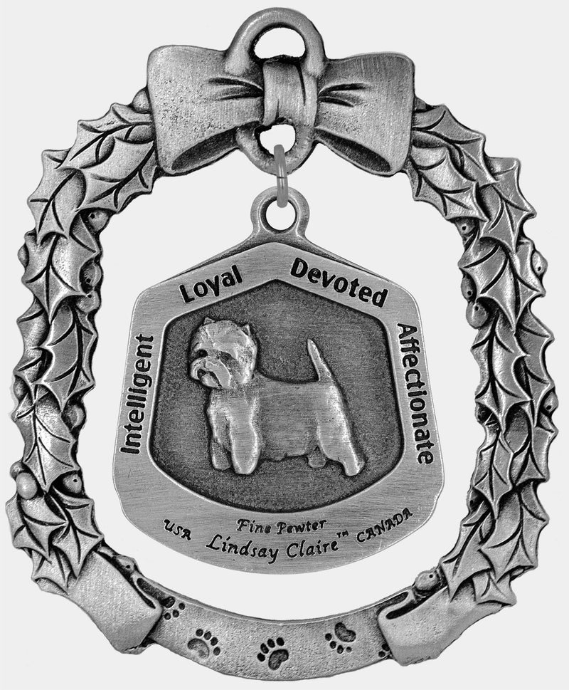 Weimaraner Dog Christmas Ornament - Lindsay Claire Pewter decor by Hampshire Pewter